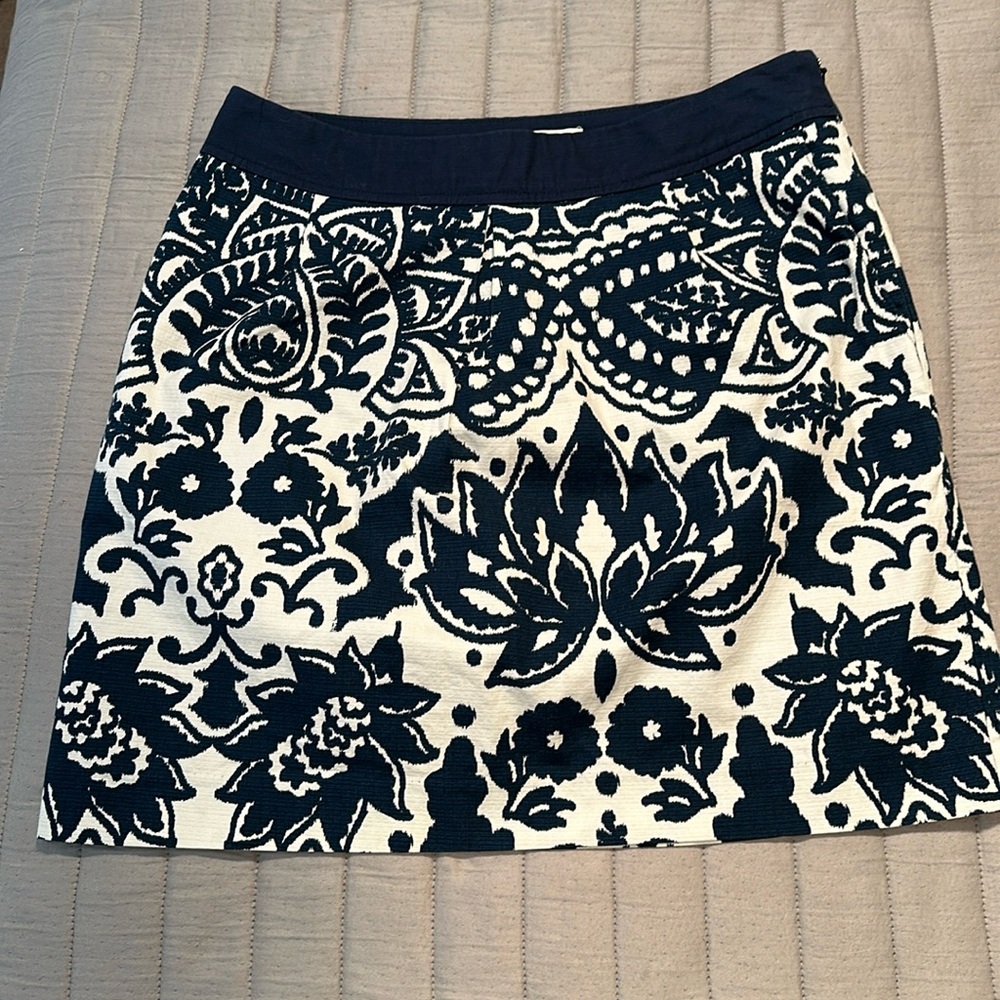 Merona cotton skirt, lined size 8